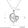 Nouveauté cristal coeur maman collier pendentif diamant mode amour maman colliers bijoux mère anniversaire cadeau prix de gros