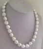 Envío GRATIS NOBEL JOYERÍA AUSTRALIALA DE LOS MARES DEL SUR BARROCO Blanco Collar de Perlas 10mm 12mm 14 K oro