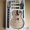 Placage acajou corps en bois massif bois de saule floral LP guitare électrique faisant des accessoires matériels