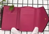 donna uomo di alta qualità con scatola originale portafoglio corto multicolore Porta carte tasca classica con cerniera Victorine313N