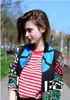 Frauen New Fashion Print Long Sleeve Short Jacket Reißverschluss Frühling Herbst Baseball Wear Slim Outwear Coat274G1649207