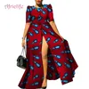 2019 vestidos africanos para mujeres vestidos largos con estampado informal Bazin Riche Dashiki mujeres ropa tradicional africana WY4209
