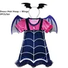 Trajes de vampirina crianças trajes de vampiro cosplay meninas vestidos carnaval festa trajes de halloween para crianças vestido extravagante para meninas hn5689766