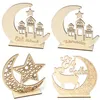 Decoração Sheep Ramadan Madeira Decor islâmica muçulmana de Eid ornamento Início Ramadan DIY oca Moon Star