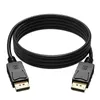 1.8M 6FT DisplayPort кабель High Speed ​​DisplayPort Display Port DP Мужской DP Мужской разъем кабеля адаптера для ПК Macbook HDTV проектор