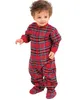 Nyaste julpyjamas Family Look Christmas Grid tryckta kläder Set Home Pyjamas Outfits Family Matching Clothing Set Matchi2227345