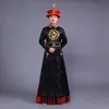 Moda para hombres Ropa antigua china para el príncipe Estilo de la dinastía Qing china con sombrero Carnaval Halloween Ropa de escenario para hombres cosplay disfraces