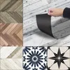 3D Floor Adesivi Wallpaper PVC impermeabile piastrelle in adesivi murali in legno autoadesivo per il bagno Living Room Home Decor 20 * 300 T200111