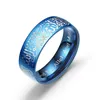 Vergulde vintage rvs heren religieuze moslim woorden patronen ringen tatanium stalen gepersonaliseerde sieraden geschenken voor mannen groothandel