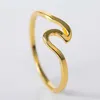 Groothandel mode oceaan wave ring koreaanse stijl eenvoudige band bruiloft wave ring goedkope prijs hot koop nieuwe sieraden voor vrouwen bruiloft cadeau