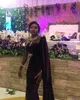 Pakistan Velvet zeemeermin avondjurken met wraps gouden kanten appliques kralen plus size prom jurk aso ebi feestjurken 238y
