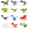 24 scatole in un set di blocchi di assemblaggio di uova di dinosauro regalo per bambini piccole particelle adatte a giocattoli puzzle