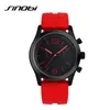 SINOBI sports Women's Wrist Watches Casula Geneva Quartz Watch Soft Silicone Strap Fashion Color Cheap Affordable Reloj Mujer244U