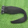 Rak keratinkapslar Human Fusion Hair Flat Tip Machine Made Remy Pre Bonded Hair Extension 16 "20" 24 "1g / s 100g
