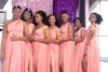 아프리카 한 어깨 들러리 드레스 웨딩 2020 인어 높은 분할 웨딩 게스트 바지 정장 가운 플러스 사이즈 BM1557