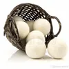 Lã Secador Balls reduzir rugas reutilizável Tecido Natural amaciante Anti estática Grande Felted roupa orgânica Secador de bola Lavandaria Produtos 4731