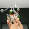 Tuyaux de fumée Hookah Bong Glass Rig Oil Water Bongs Vente chaude d'accessoires de bouteille de narguilé en verre de cygne en Europe et en Amérique