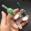 Xxl 25mm od quartzo banger unha com tampa de carboidrato de vidro 4mm de espessura reatores de núcleo superior de núcleo superior de quartzo para bong de vidro