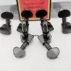 Sällsynt inte inline svart Grover Guitar String Tuning Pegs 45 Angle Tuners Machine Head 3R+3L (bra förpackning)