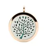 Roestvrijstalen holle 316L ketting sieraden elegante boom mode patroon gezondheid parfum aroma hanger