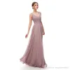 New Arrival Summer A Line Bridesmaid Dresses Style Chiffon Appliques In Stock Sleeveless Maid Of Honor Dress Bridesmaid Gowns