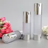 30ml 50ml Empty Airless Pump Dispenser Bottle Refillable Lotion Cream Containers Carry Frost Bottles 100pcs