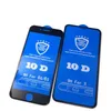 Full Cover 10D Large Curve Drop Glue Tempered Glass Screen Protector FULL Glue FOR IPHONE 12 11 PRO MAX XR XS MAX 6 6S 7 8 PLUS 100PCS/LOT