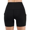 Neue Frauen Mädchen Sport Gym Compresstelefon Taschenabnutzung Unter Basisschicht Kurze Hosen Athletische Feste Strumpfhosen Shorts Hosen Laufen Shorts