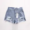 Hochwertige Denim-Shorts 2019 Sommer neue europäische und amerikanische hoch taillierte Split-Arschloch-Cowboy-Shorts Damen-Strandhosen