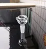 Pièce de bol épaisse Bong Glissière de verre Conduites d'eau toboggans Bols Joint femelle 14mm 19mm Bols en verre transparent pour bangs et tuyaux en verre