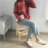 2019 Höst Vinter Nya Plaid Pullovers Tröjor Kvinnor Elegant Fine Stickad Turtleneck Långärmad Sweater Kvinna Knitwear Mujermx190820