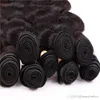 body wave hair bundles 100 human hair weaves brazilian peruvian hair extensions natural black color 1228 inches free dhl