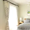 Rideau rideaux américain Rural coton lin occultant pour salon oiseau impression fenêtre écran chambre tissu rideaux1