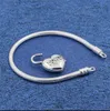 Autentisk S925 Sterling Silver Charms Armband You Are Loved Heart Padlock Charm Armband Fit For Pandora Diy Bead Charms258p