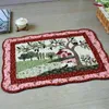 100% algodão acolchoado Tapete Patchwork Tapete Cenário rural antiderrapante Sala Corredor Porta Rug Mat