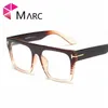 مارك مربع النظارات الإطار الرجال المعتاد الرجعية النظارات البصرية الاتجاه النساء النظارات إطار واضح oculos 95167