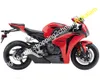 Moto Pour Honda CBR1000RR 08 09 10 11 CBR 1000RR 2008 2009 2010 2011 Rouge Noir Carénage Kit (moulage par injection)