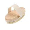 Skin Body Soft Setole naturali SPA Brush Bagno doccia in legno senza manico8815819