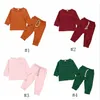 Odzież dla dzieci Baby Solidna Z Długim Rękawem Zestawy odzieżowe Dziecko T Shirt Spodnie Garnitury Jesień Bawełna Warmer Top Spodnie Casual Odzież Ustaw Py717