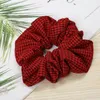 Scrunchy Hairbands Plaid Scrunchie Ponytail Headband Grid Hair Holder Rope Headdress Rubber Band Fashion Houndstooth Hair Accesorios A4853