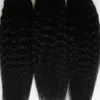 Yaki Human Hair 1g / s Coraza Yaki Micro Ring Loop Extensions 300g Kinky Proste Micro Loop Extensions