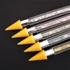 Doubleend Double Dainting Pen Crystal Beads Handle Rhinestone Studs Picker Wax Pencil Manicure Nail Art Tools5558792