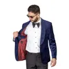 Hübscher Samt-Bräutigam-Smoking mit Schalkragen, Trauzeugen-Hochzeits-Smoking, beliebter formeller Herren-Balljacke-Blazer-Anzug, nur einteilig