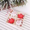 8 Styles White Red Christmas Tree Ornament 12pcs/mycket tr￤ h￤ngande h￤ngen Angel Snow Bell Elk Star Xmas Dekorationer f￶r hemmet