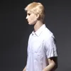 Мужские парики Blonde короткий парик для мужчин Японский KA Волокно прямые Topee Теплостойкие натуральные волосы