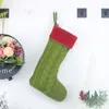 Stricken Weihnachtsstrumpf Weihnachtsbaum Ornament hängen Süßigkeiten Geschenktüte Socke Party Anhänger Weihnachtsdekorationen Kostenloser Versand WX9-1555
