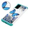 Rhinestone Glitter Silicon Plastic 2 en 1 para S11 Funda Armor Cover a prueba de golpes Funda de teléfono resistente con soporte para S9 S9 Plus Note 10 NUEVO