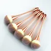 Foundation Powder Makeup Brush Single portable rose gold cosmetic Brushes small waist shaped make up brush GGA1817