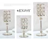 Wysokiej Jakości Crystal Candlestick Luksusowy Kryształ Srebrny Ślub Deco Uchwyt Świeca Handmade Crystal Candle Hight Home Dekoracyjne ML003