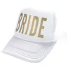 Noiva tribo snapback camionista chapéu ouro letras seta casamento beisebol cap1